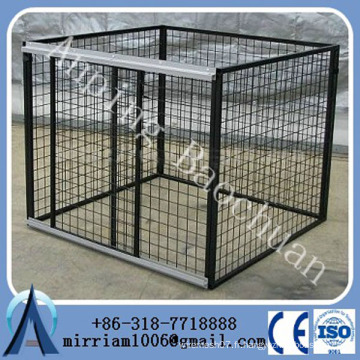 Clôture de chien en métal soudé / grande cage de chien portable